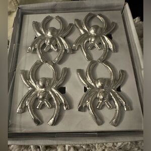 Set Of 4 Spider Napkin Rings By Haunted Manor